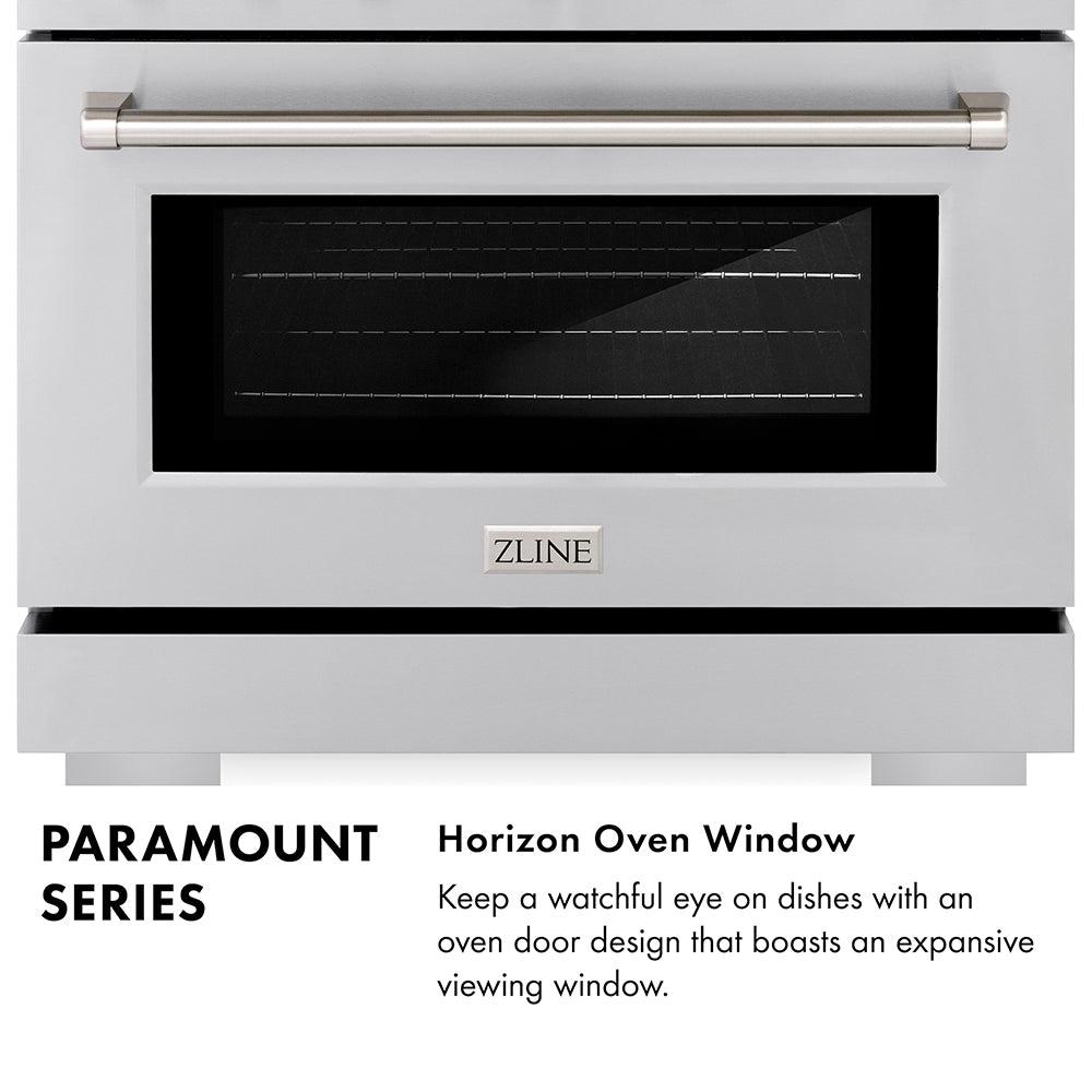 ZLINE Autograph Edition 48 in. 6.7 cu. ft. Paramount Double Oven Dual Fuel Range with 8 Burner Gas Cooktop in Stainless Steel and Champagne Bronze Helix Handles and Knob Accents (SDRZ-48-KCB)