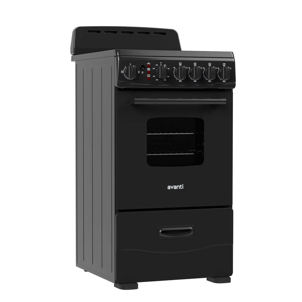Avanti 20-Inch Freestanding Electric Range with Ceramic Glass Cooktop, in Black (CERU200P1B)