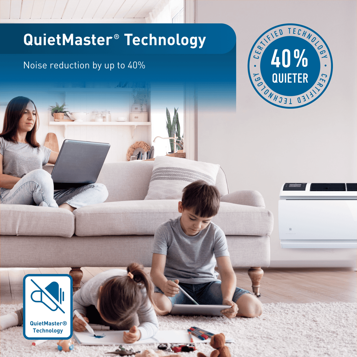 Friedrich WallMaster Inverter 10,000 BTU 230V Smart Through-the-Wall Air Conditioner - Cool Only