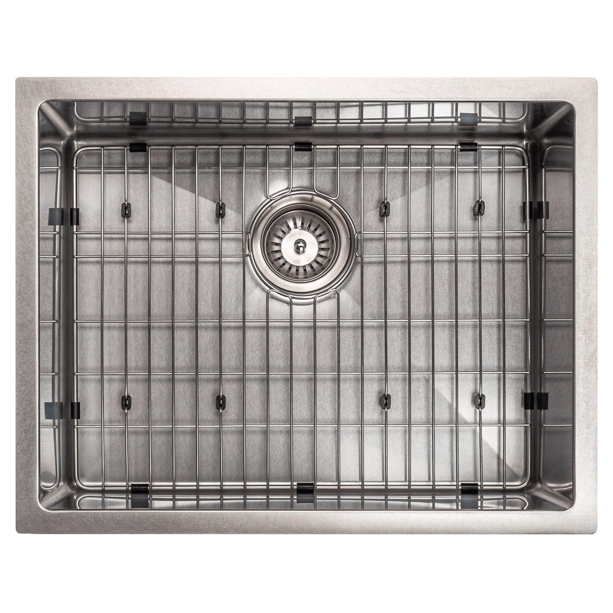ZLINE 27 in. Meribel Undermount Single Bowl Satin Stainless Steel Kitchen Sink with Bottom Grid (SRS-27S)