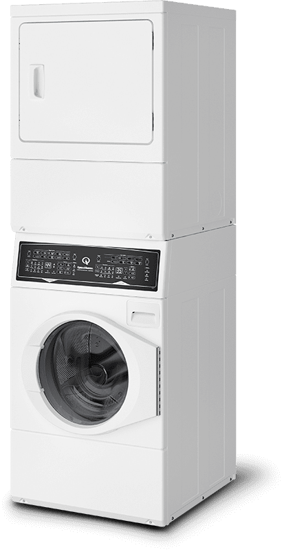White Stacked Washer/Dryer: SF7 (Gas)