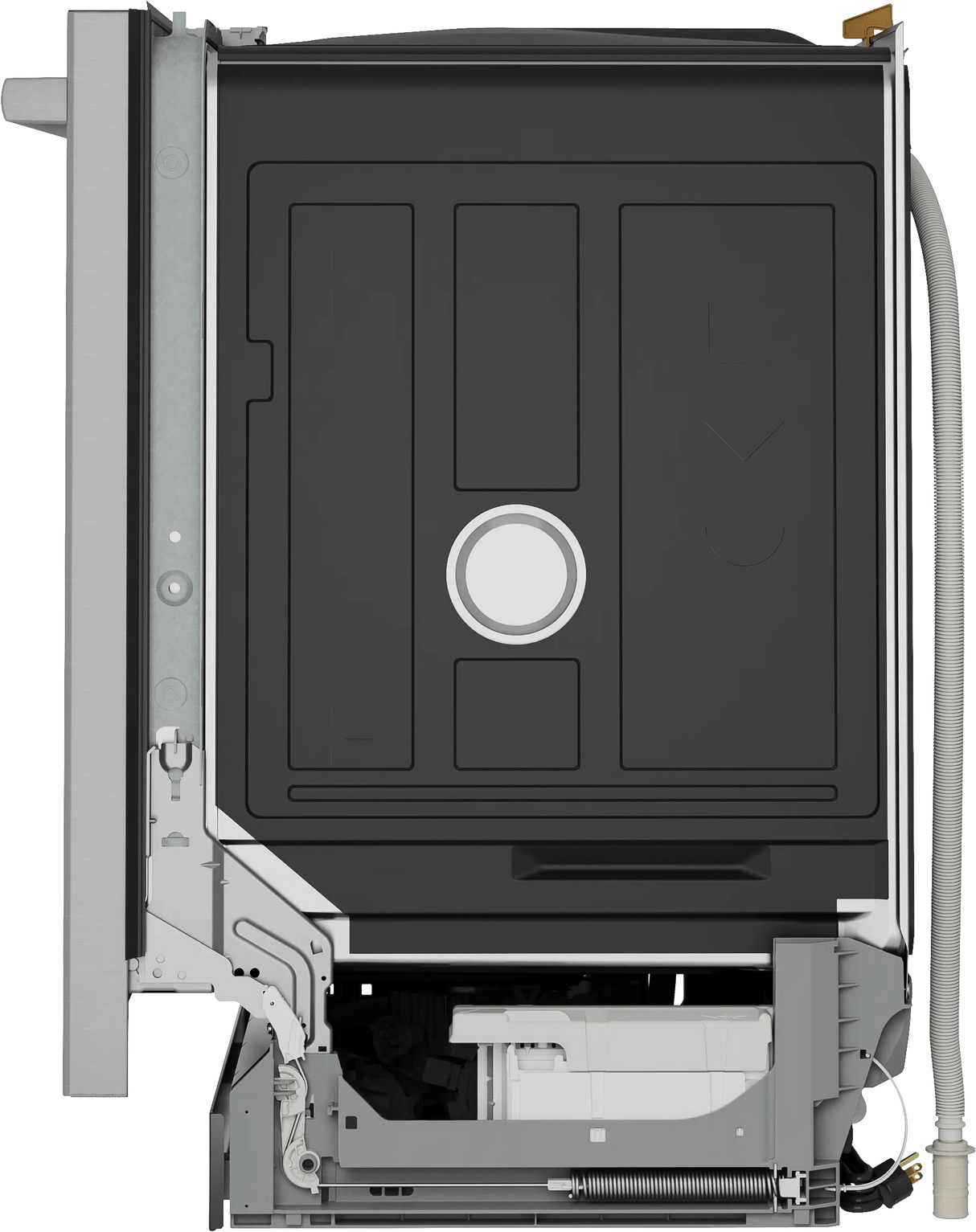 300 Series, built-under dishwasher, 24'', Brushed steel anti-fingerprint
