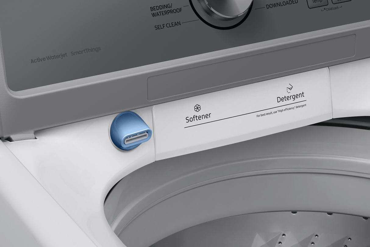 4.6 cu. ft. Large Capacity Smart Top Load Washer with ActiveWave™ Agitator and Active WaterJet in White