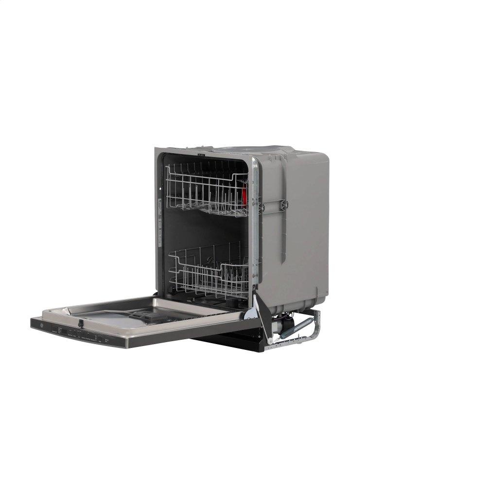 GE® Hybrid Stainless Steel Interior Dishwasher with Hidden Controls