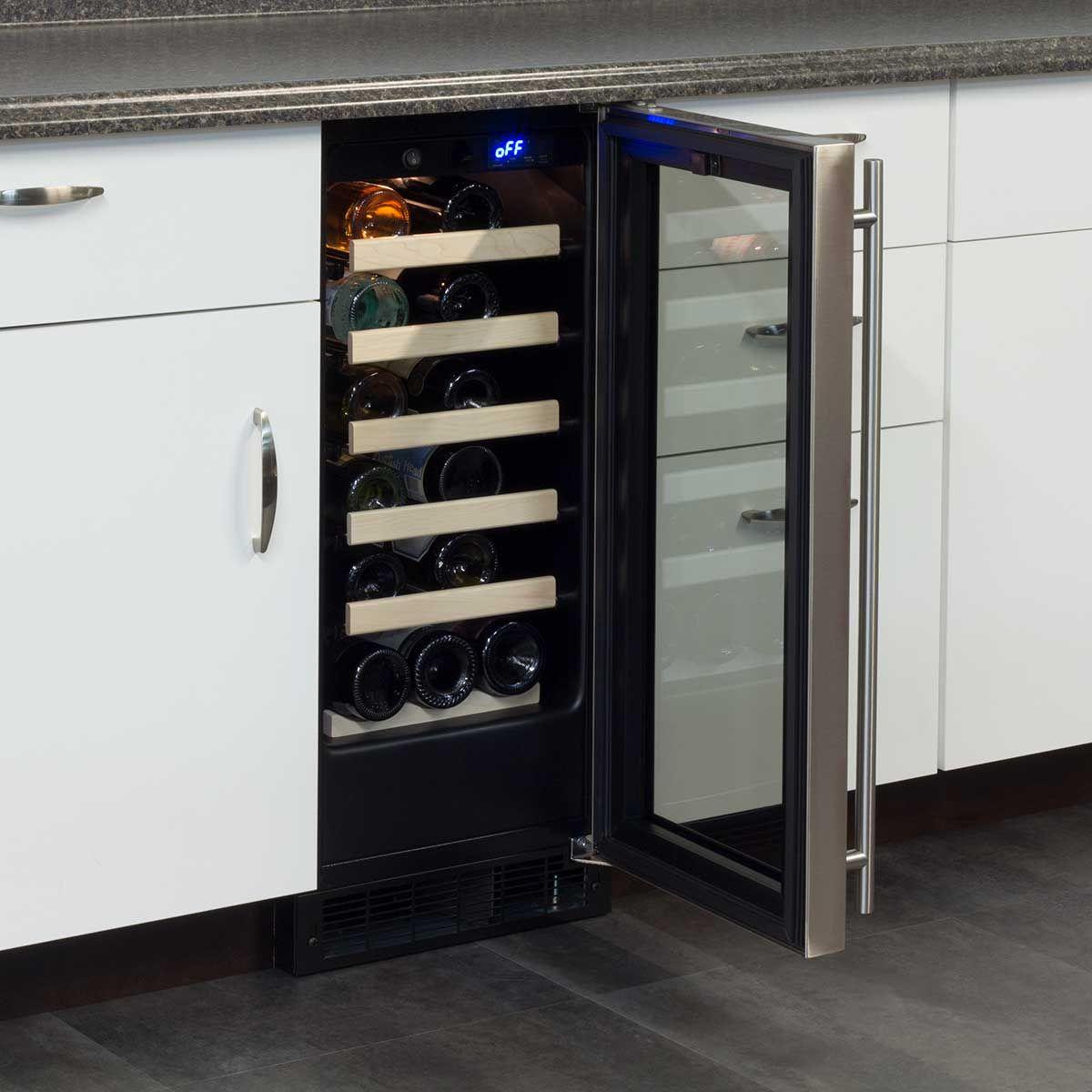 15-In Built-In Single Zone Wine Refrigerator with Door Swing - Right