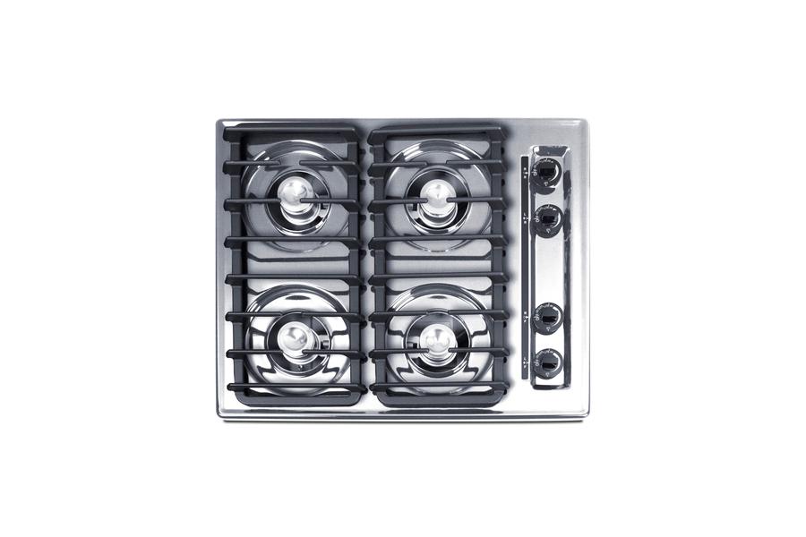 24" Wide 4-burner Gas Cooktop