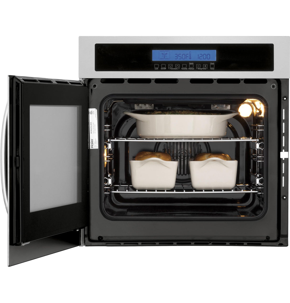 24" Single 2.0 Cu. Ft. Left-Swing True European Convection Oven
