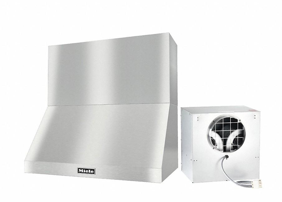 DAR 1230 Set 20 Wall-Mounted Range Hood with Extraction Mode with external XXL motor including 18" chimney cover.