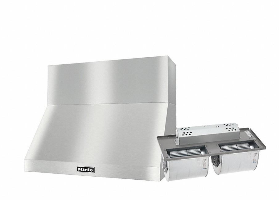 DAR 1230 Set 15 Wall-Mounted Range Hood with Extraction Mode with integrated XXL motor including 12" chimney cover.
