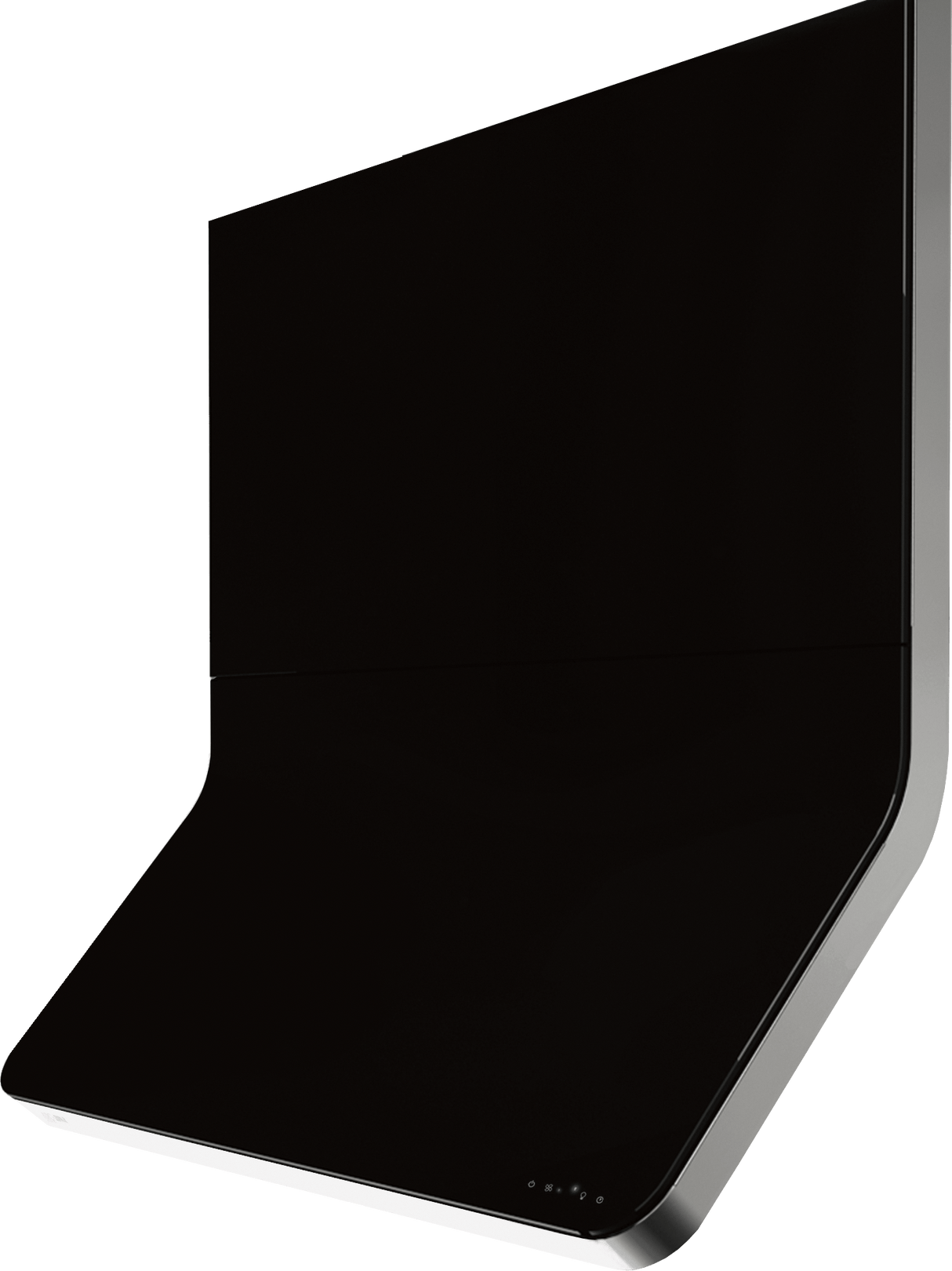 Horizon, Wall, 90cm, SS/Black Glass, BODY ONLY