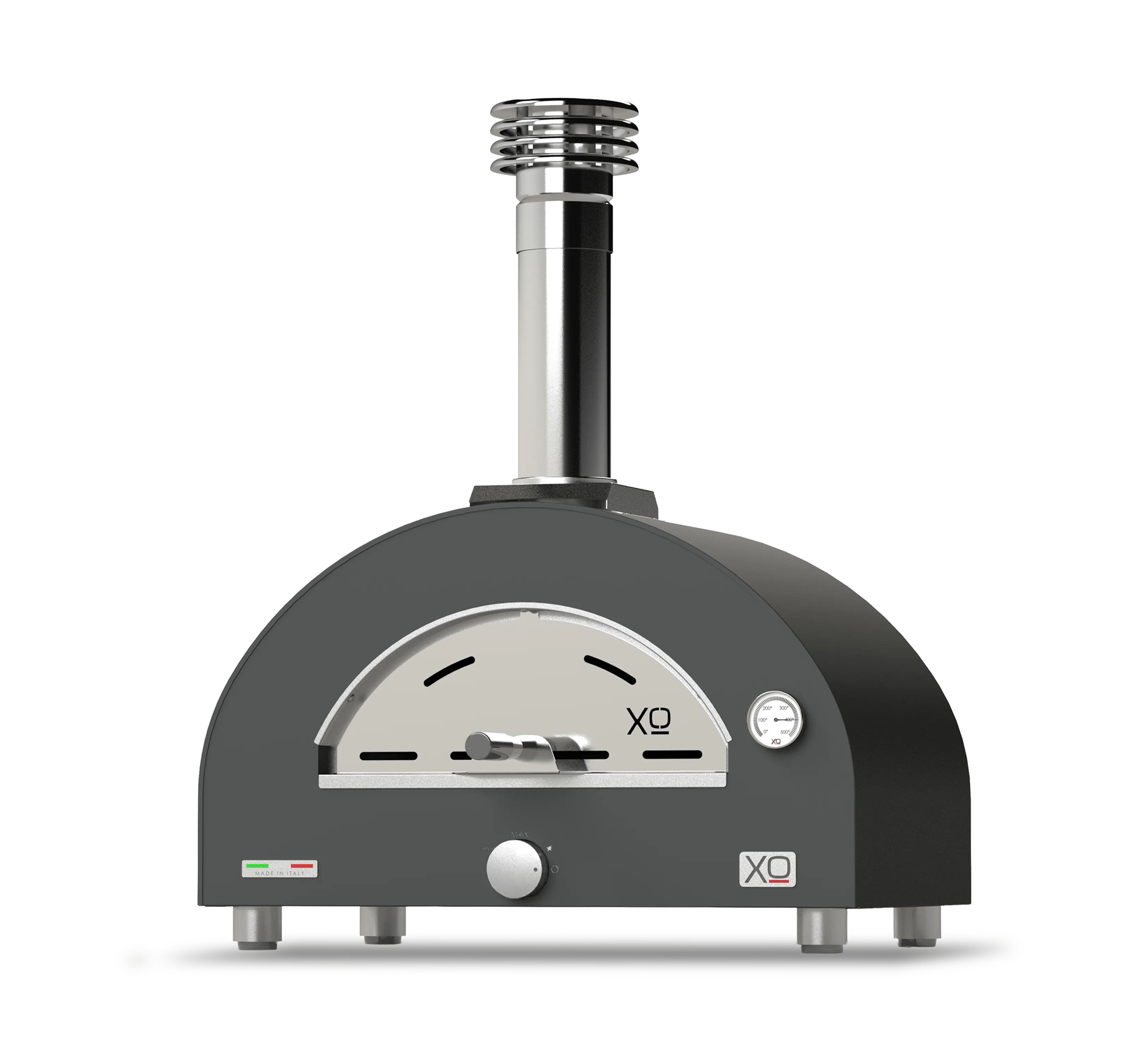 Countertop Hybrid Gas & Wood Oven in Black