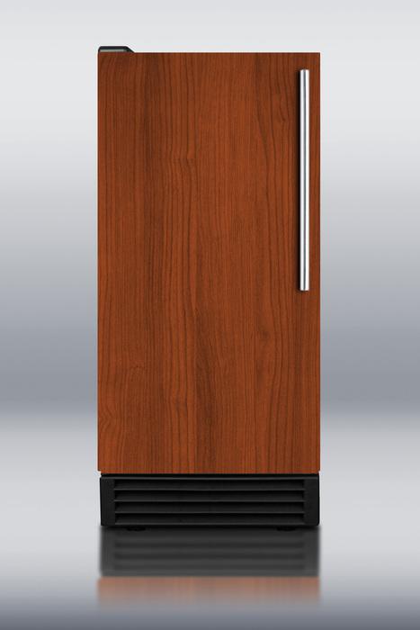 Built-in NSF-listed automatic defrost icemaker with integrated door frame to accept full overlay panels