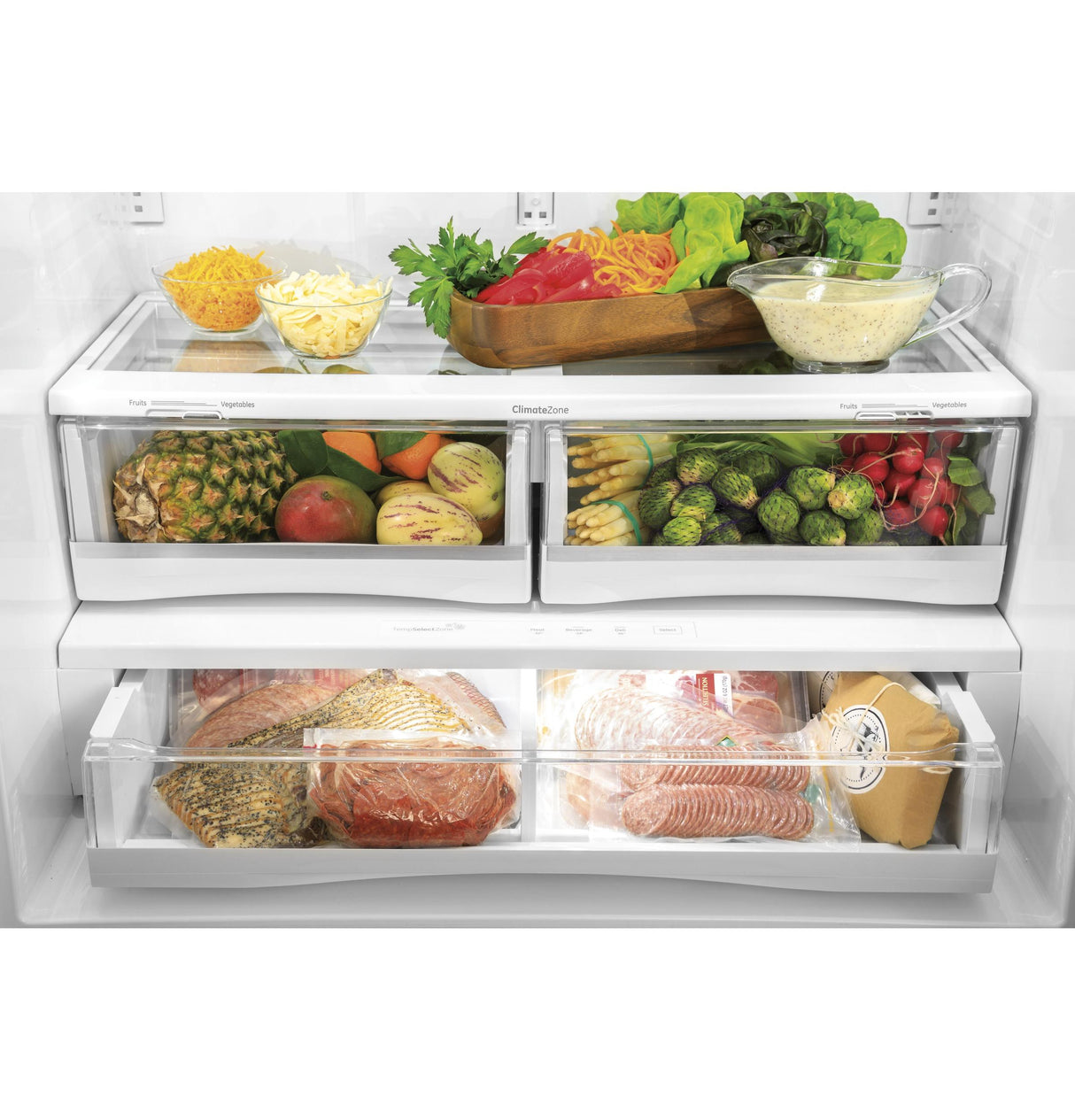 GE Profile™ Series ENERGY STAR® 27.7 Cu. Ft. Smart Fingerprint Resistant French-Door Refrigerator with Keurig® K-Cup® Brewing System