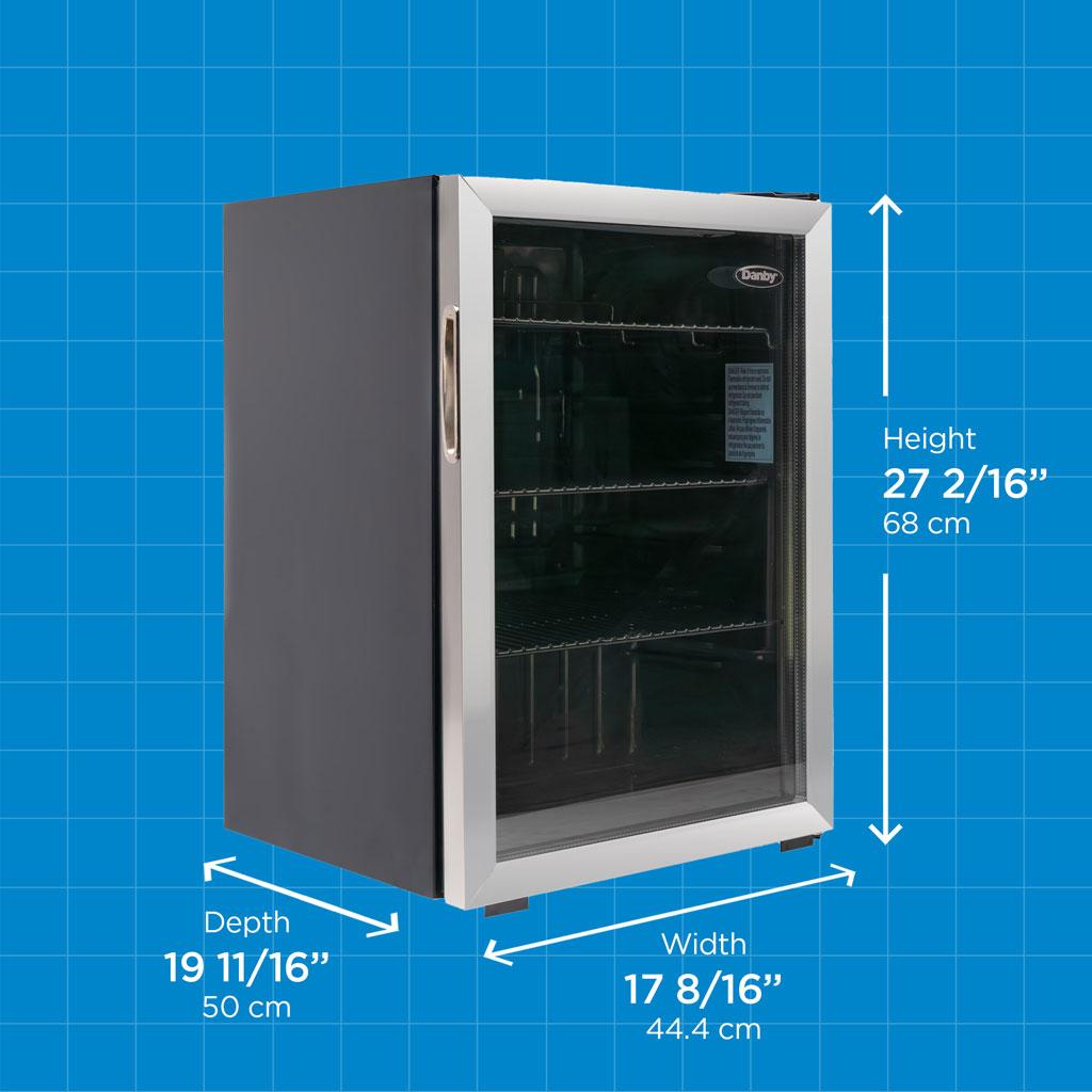 Danby 2.6 cu. ft. Free-Standing Beverage Center in Stainless Steel