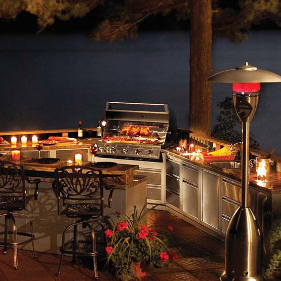 OASIS Under Grill Cabinet for Built-In LEX 605 Gas Grill Head