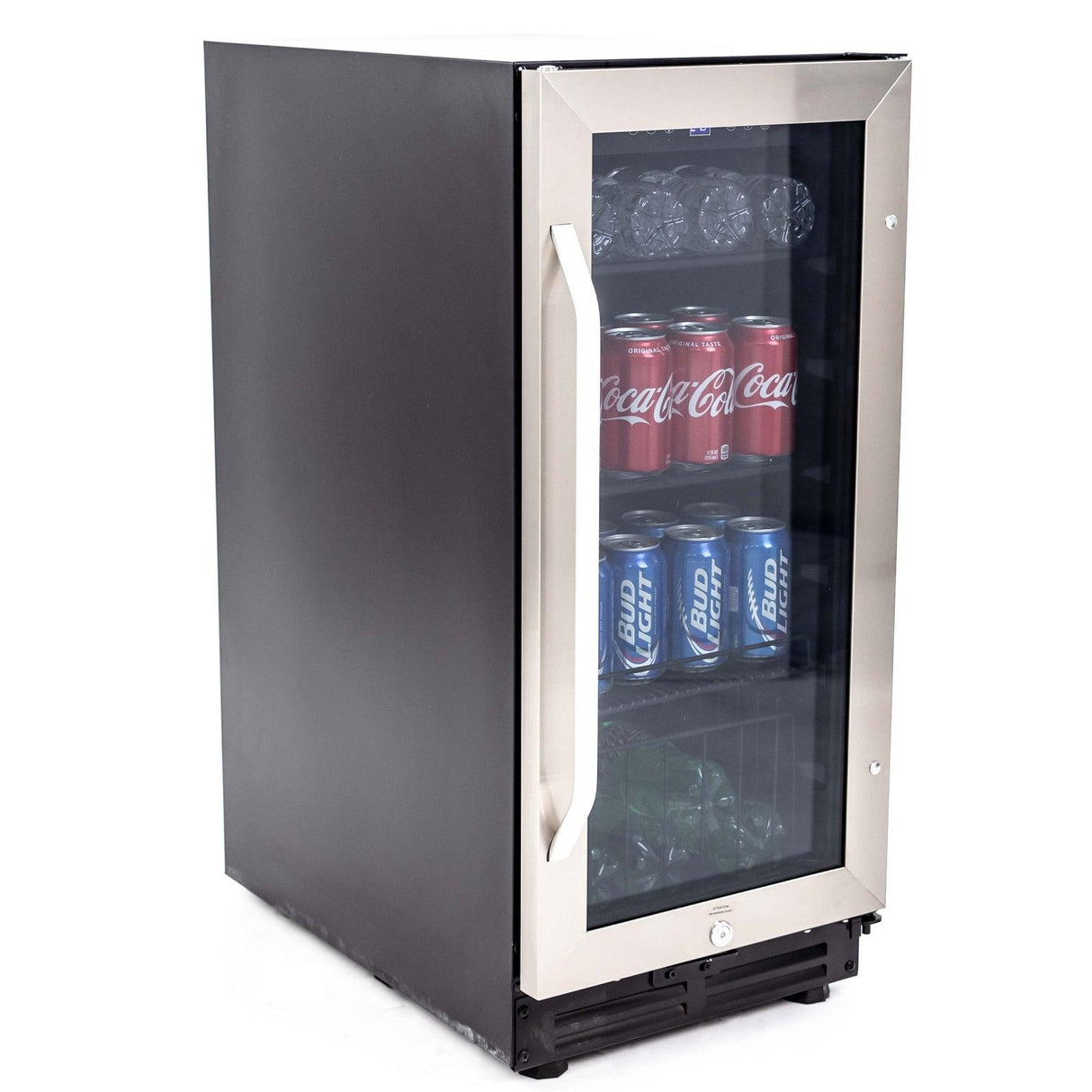 72 Can Beverage Center - Stainless Steel with Black Cabinet / 3.1 cu. ft.