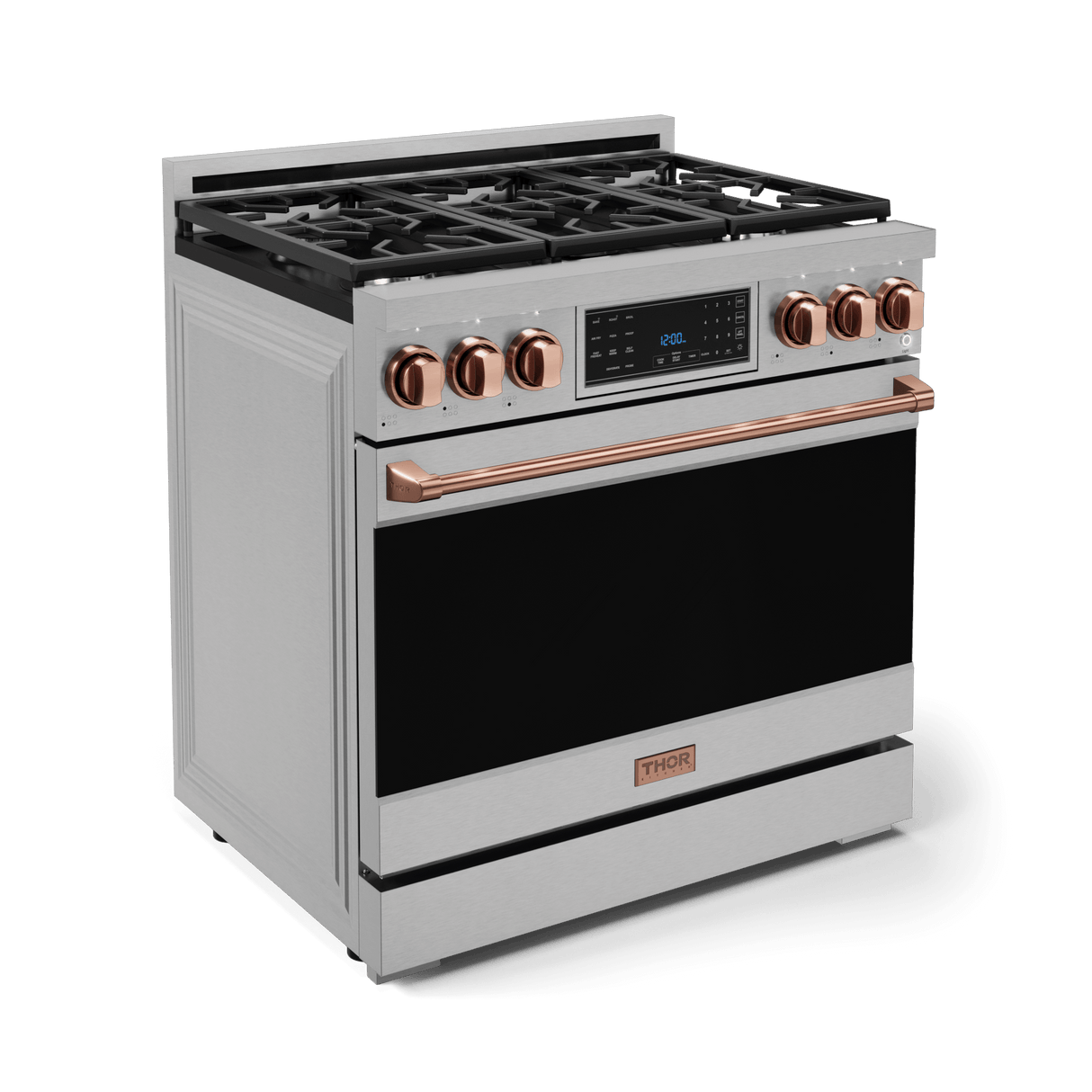 36 Inch Professional Gas Range With Tilt Panel Touch Control In Stainless Steel/rose Gold Gordon Ramsay Series