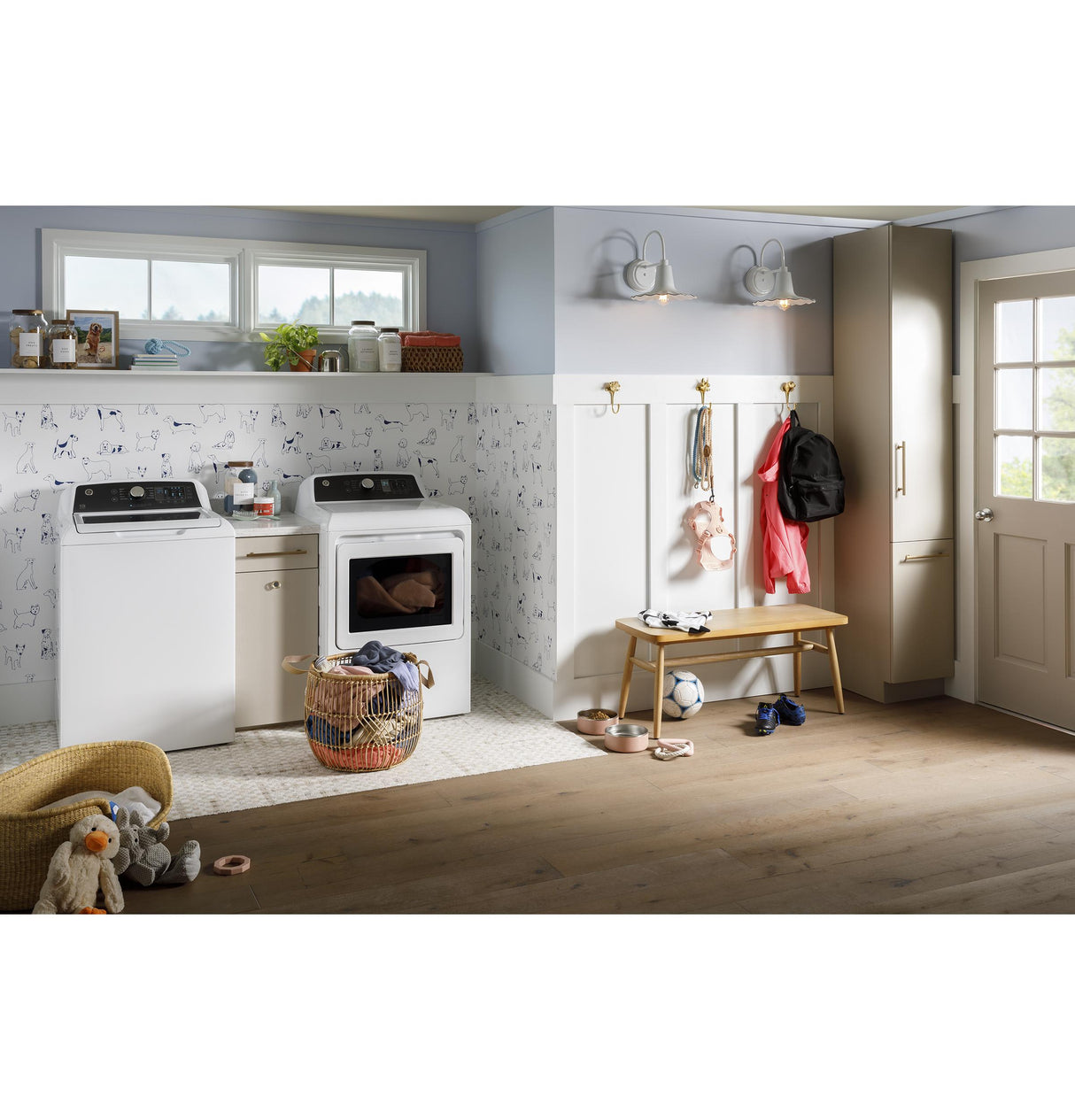 GE® 7.4 cu. ft. Capacity Electric Dryer with Up To 120 ft. Venting and Sensor Dry