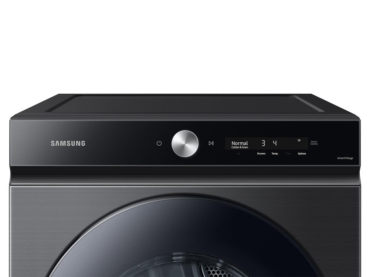 Bespoke 7.6 cu. ft. Ultra Capacity Electric Dryer with Super Speed Dry and AI Smart Dial in Brushed Black