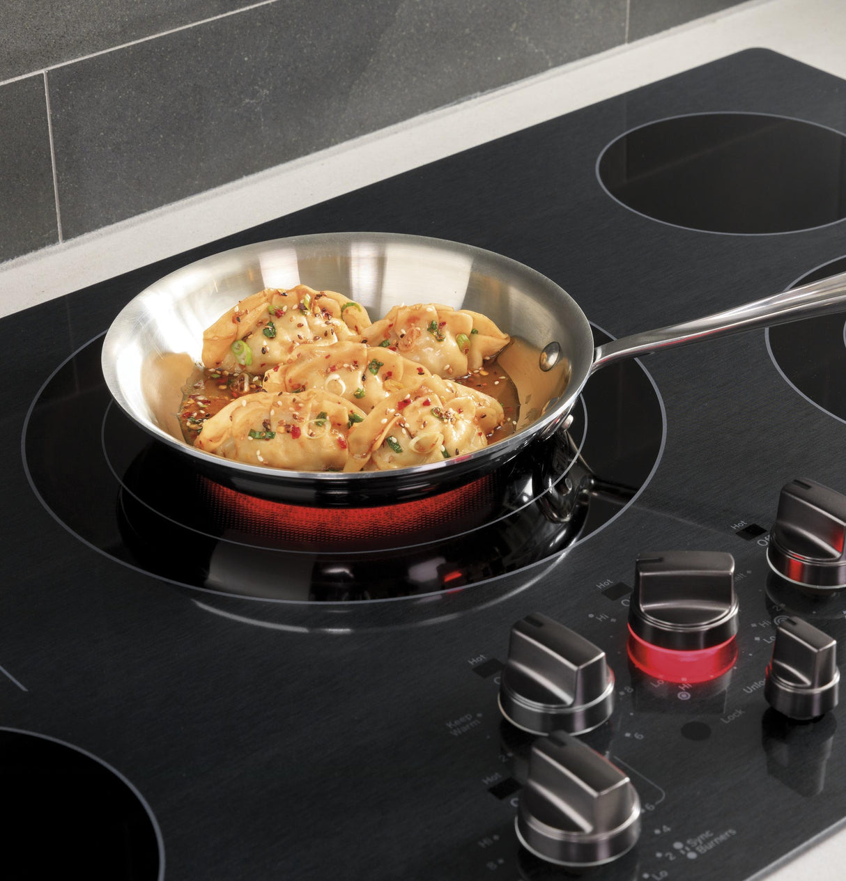 GE Profile™ 30" Built-In Knob Control Electric Cooktop