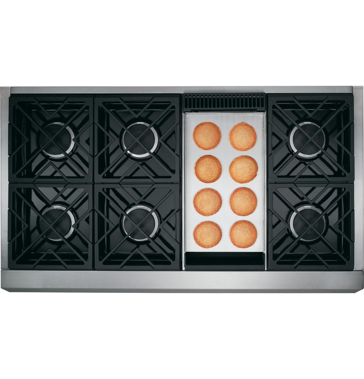 Café™ 48" Commercial-Style Gas Rangetop with 6 Burners and Griddle (Natural Gas)