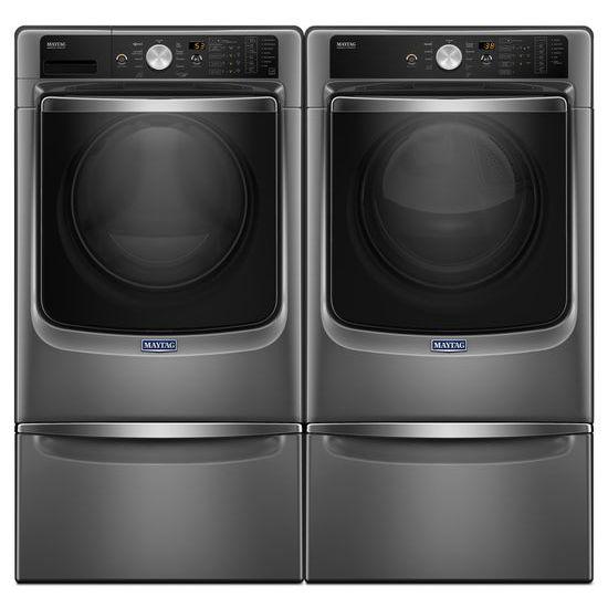 Maytag® Large Capacity Gas Dryer with Refresh Cycle with Steam and PowerDry System ? 7.4 cu. ft. - Metallic Slate