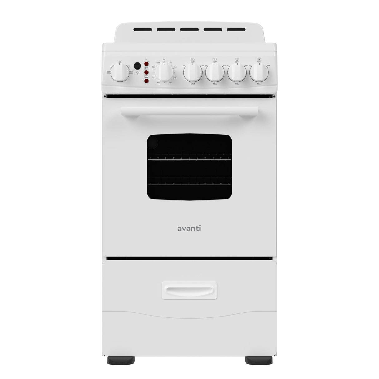 Avanti 20-Inch Freestanding Electric Range with Ceramic Glass Cooktop, in White (CERU200P0W)
