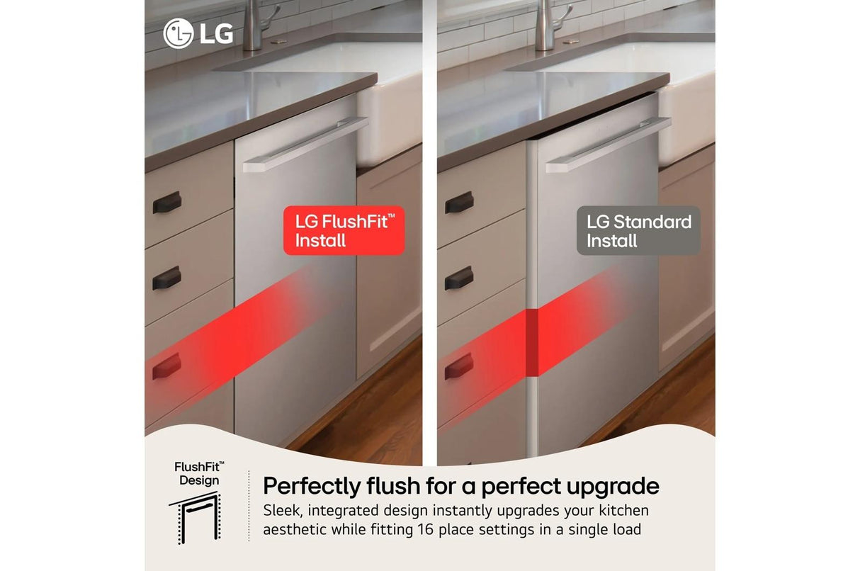 Smart FlushFit™ Top Control Dishwasher with 1-Hour Wash & Dry, QuadWash® Pro, and Dynamic Heat Dry™ w/AutoVent Dry™
