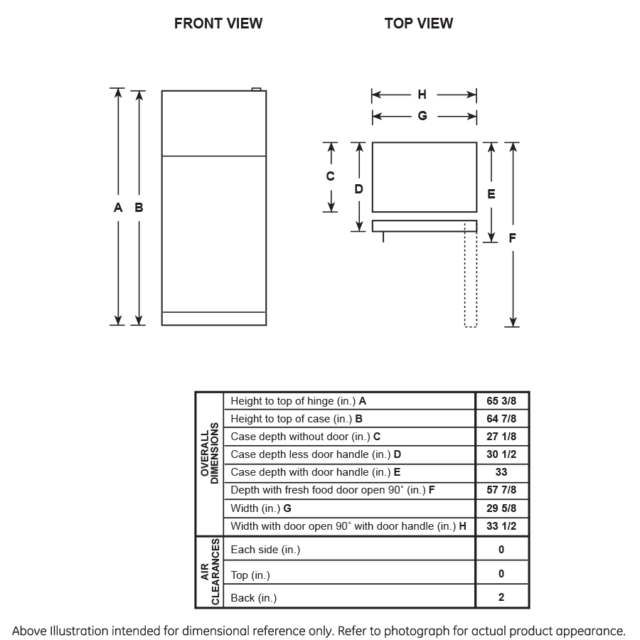 GE® 18.2 Cu. Ft. Top-Freezer Refrigerator