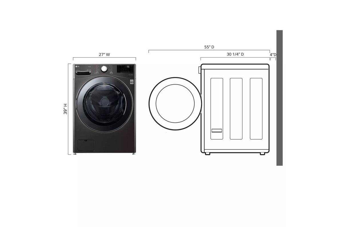 4.5 cu.ft. Smart Wi-Fi Enabled All-In-One Washer/Dryer with TurboWash® Technology