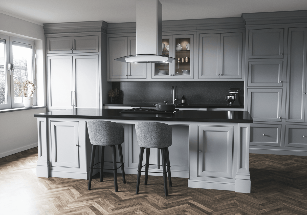 Milano Connect Island, 42in, SS+Glass, LED, ACT