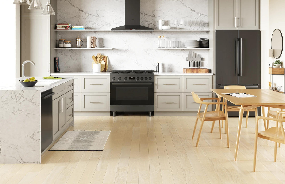 800 Series Dual Fuel Freestanding Range 36" Black Stainless Steel