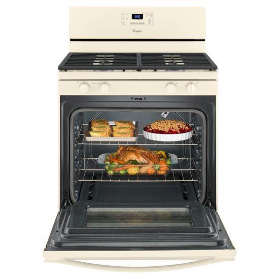 Whirlpool® 5.0 Cu. Ft. Freestanding Gas Range with AccuBake® Temperature Management System - Biscuit-on-Biscuit