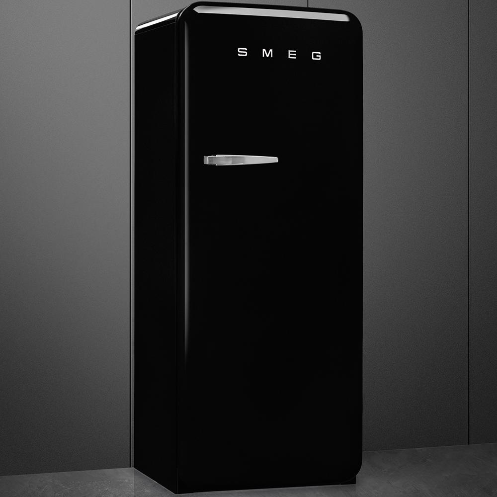 Approx 24" 50'S Style Refrigerator with ice compartment, Black, Right hand hinge