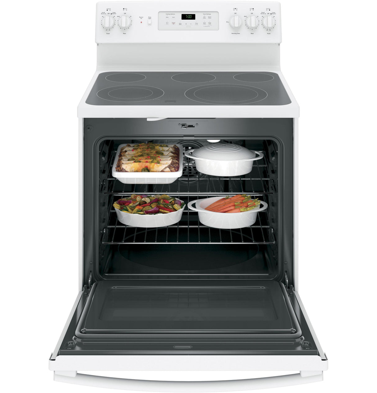 GE® 30" Free-Standing Electric Convection Range