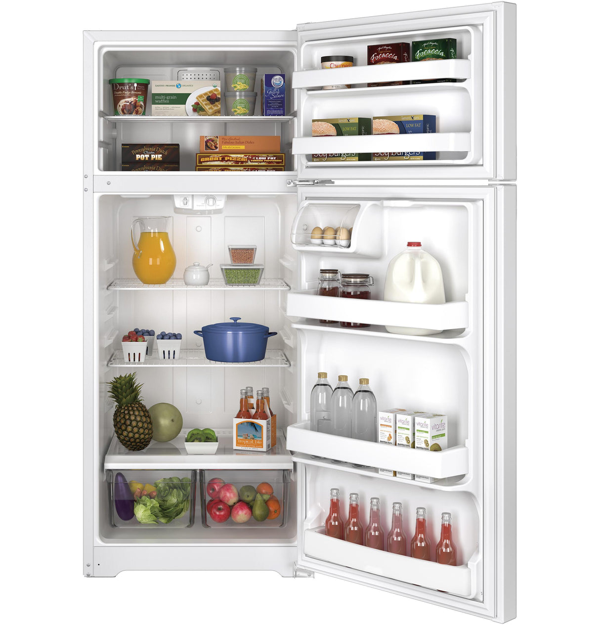 GE® ENERGY STAR® 17.5 Cu. Ft. Top-Freezer Refrigerator