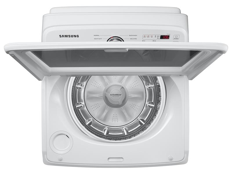 4.9 cu. ft. Large Capacity Top Load Washer with ActiveWave™ Agitator and Deep Fill in White