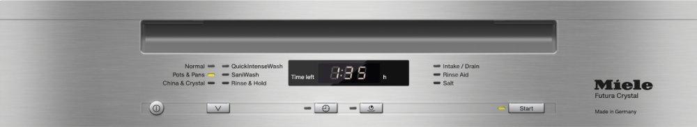Pre-finished, full-size dishwasher with visible control panel, 3D+ cutlery tray, water softener and 6 Programs