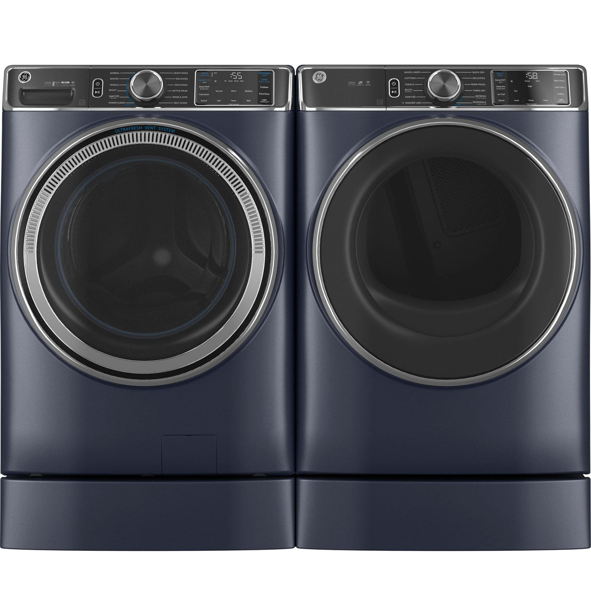 GE® 5.0 cu. ft. Capacity Smart Front Load ENERGY STAR® Steam Washer with SmartDispense™ UltraFresh Vent System with OdorBlock™ and Steam