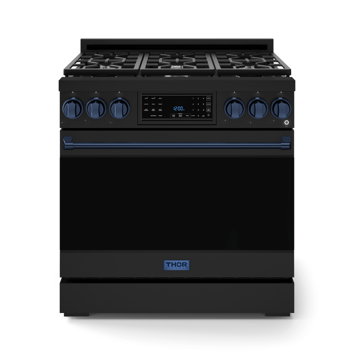36 Inch Professional Lp Range With Tilt Panel Touch Control In Black/navy Blue Gordon Ramsay Series