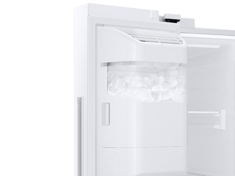 27.4 cu. ft. Large Capacity Side-by-Side Refrigerator in White