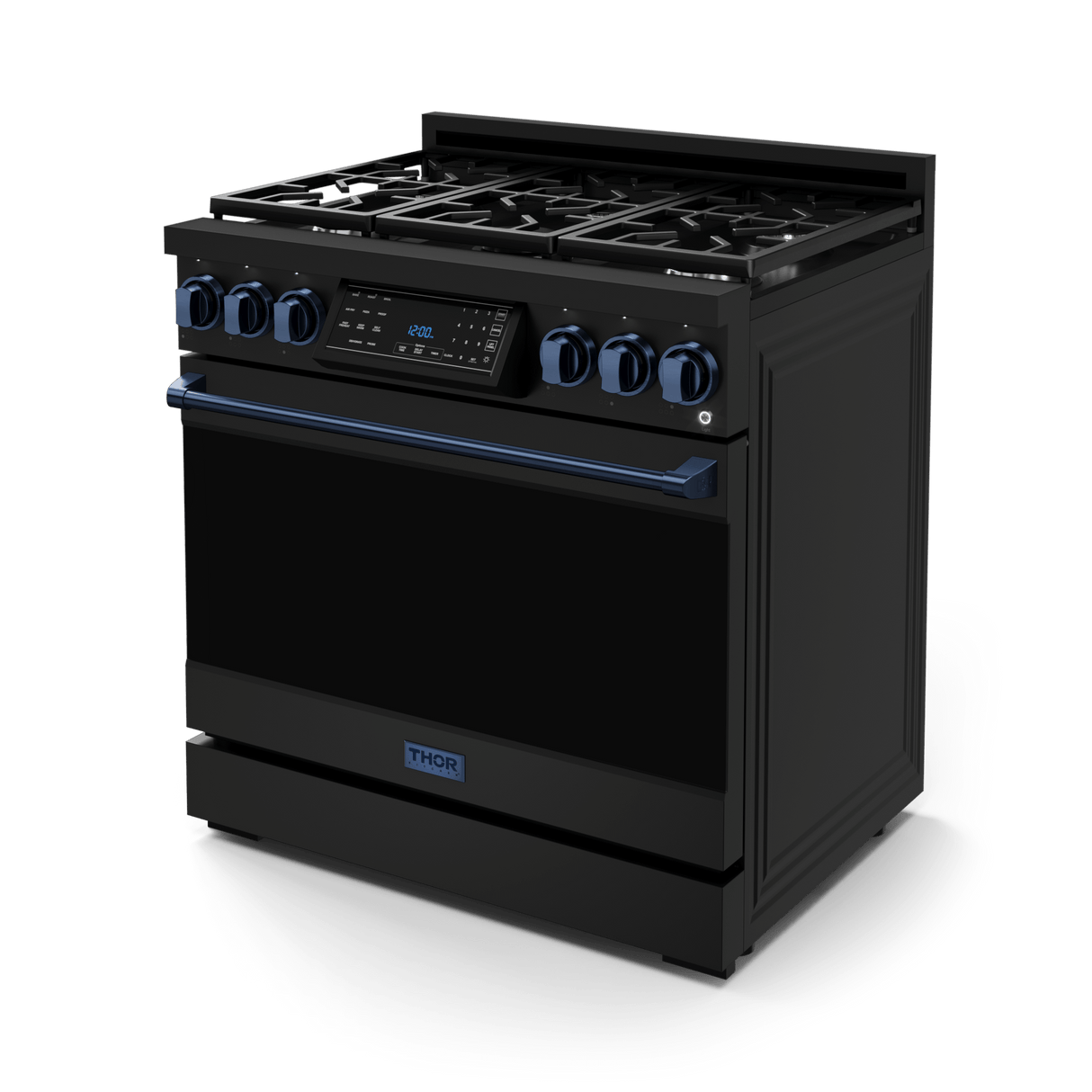 36 Inch Professional Lp Range With Tilt Panel Touch Control In Black/navy Blue Gordon Ramsay Series