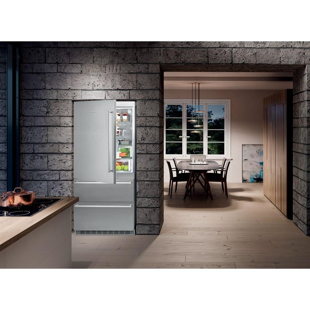 Freestanding Refrig/Freezer 36", Large Door, NOT Reversible, Left Hinge