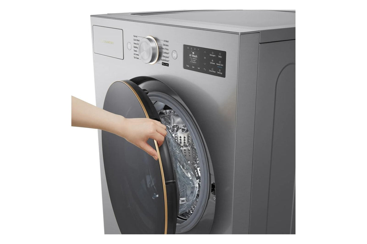 LG SIGNATURE 5.8 cu. ft. Mega Capacity Smart Front Load Washer with TurboWash® 360(degree), Built-In Intelligence, ezDispense® and Hybrid Electronic Controls with LCD Display
