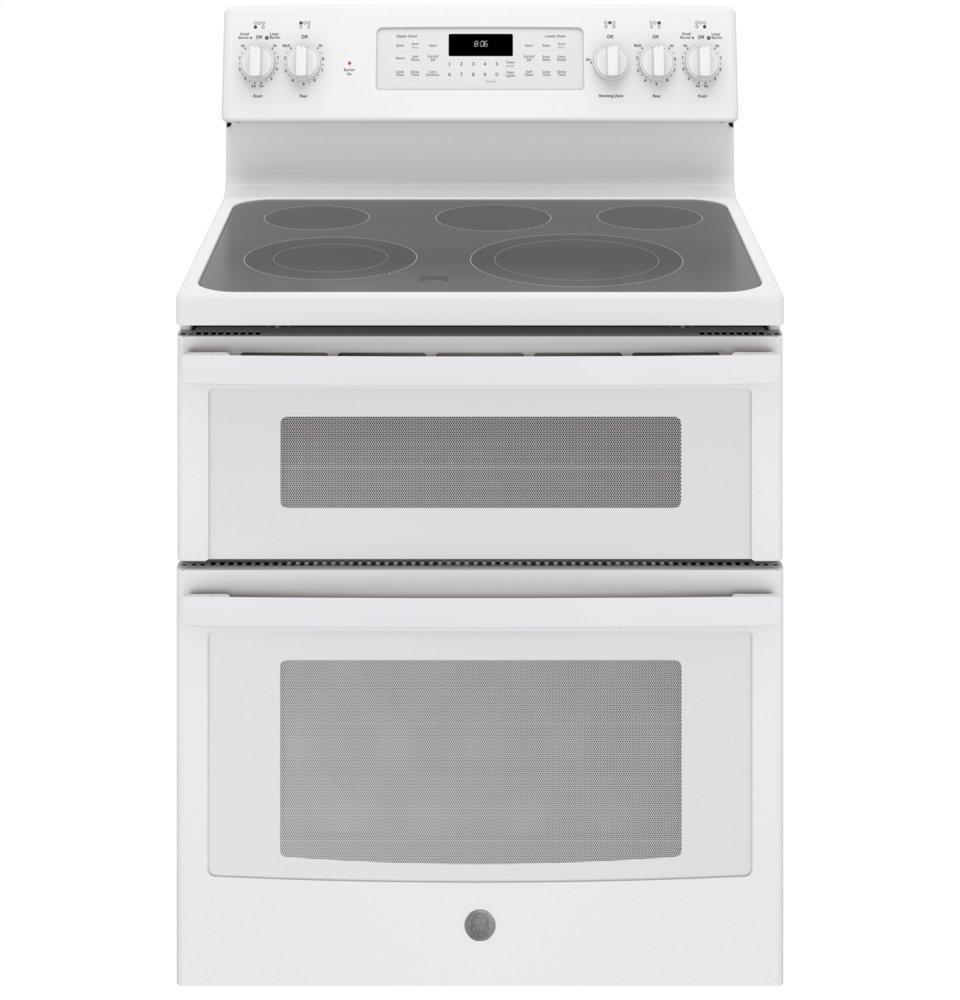 GE® 30" Free-Standing Electric Double Oven Convection Range