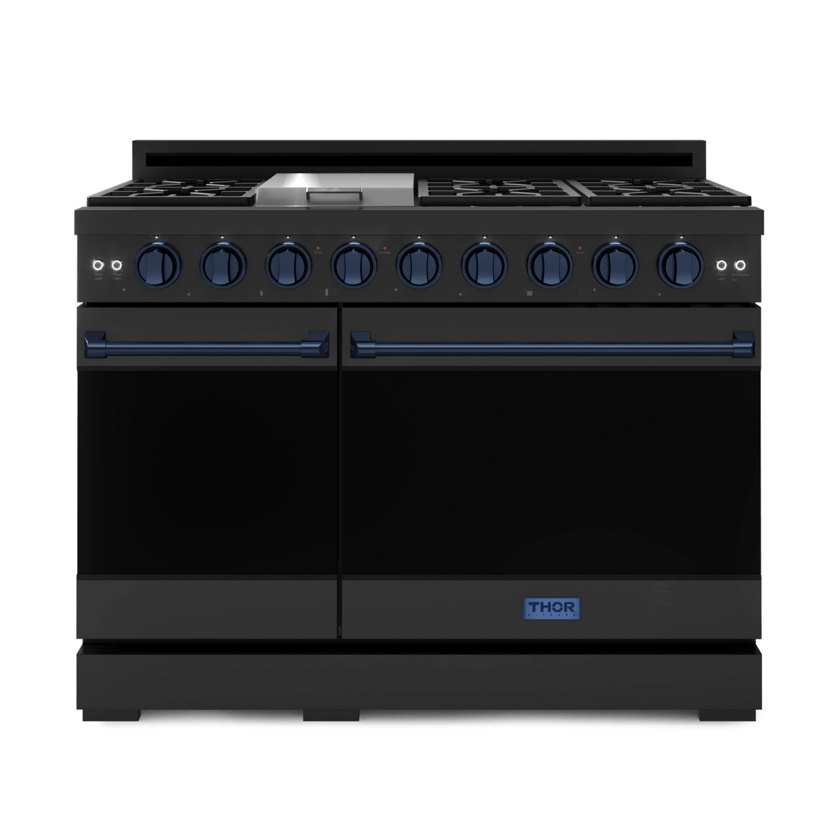48 Inch Professional Gas Range With Pro-style Knobs In Black/blue Gordon Ramsay Series