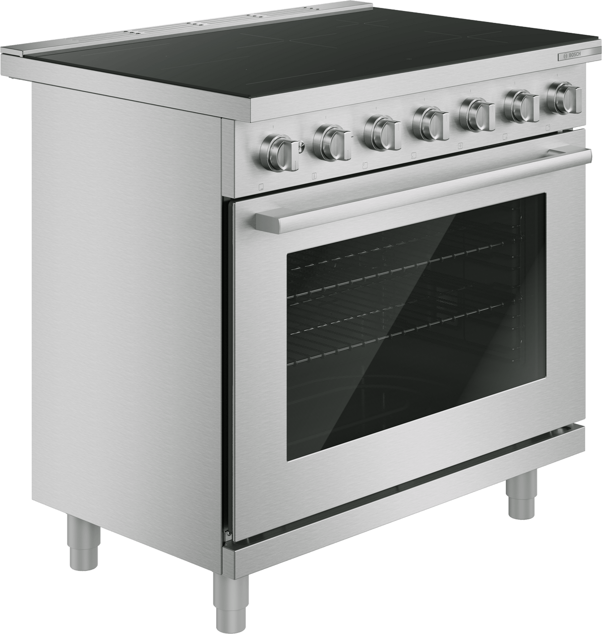 500 Series, Induction freestanding range cooker, 36'', Stainless steel