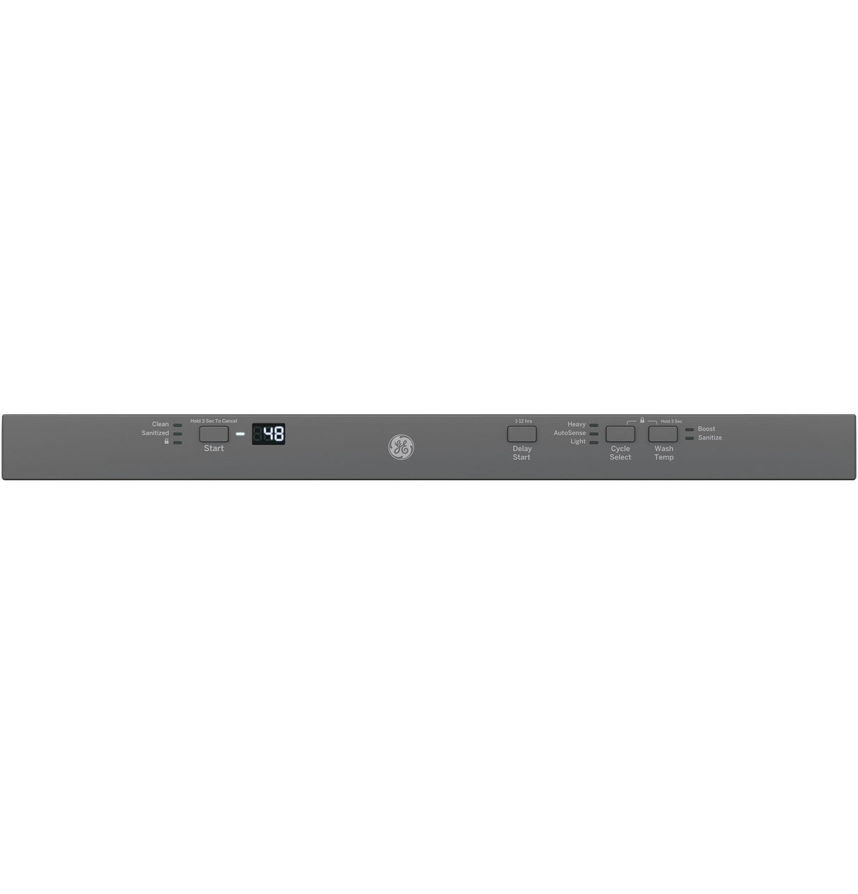 GE® ENERGY STAR® ADA Compliant Stainless Steel Interior Dishwasher with Sanitize Cycle