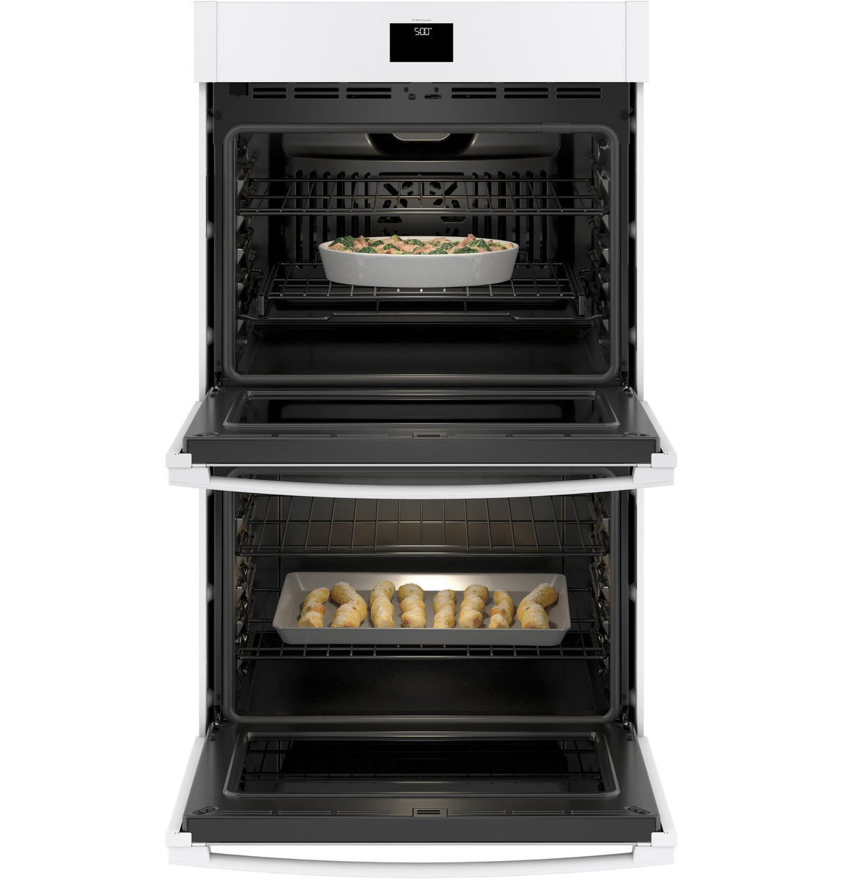 GE® 30" Smart Built-In Self-Clean Convection Double Wall Oven with Never Scrub Racks