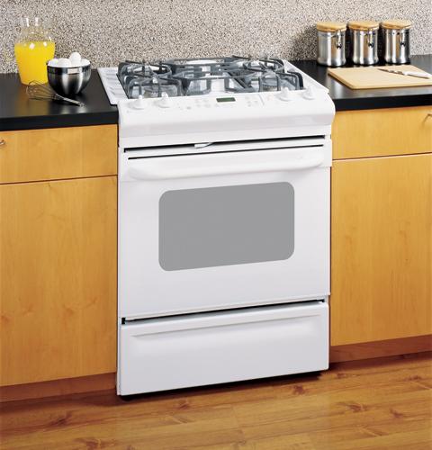GE® 30" Slide-In Gas Range with Self-Cleaning Oven